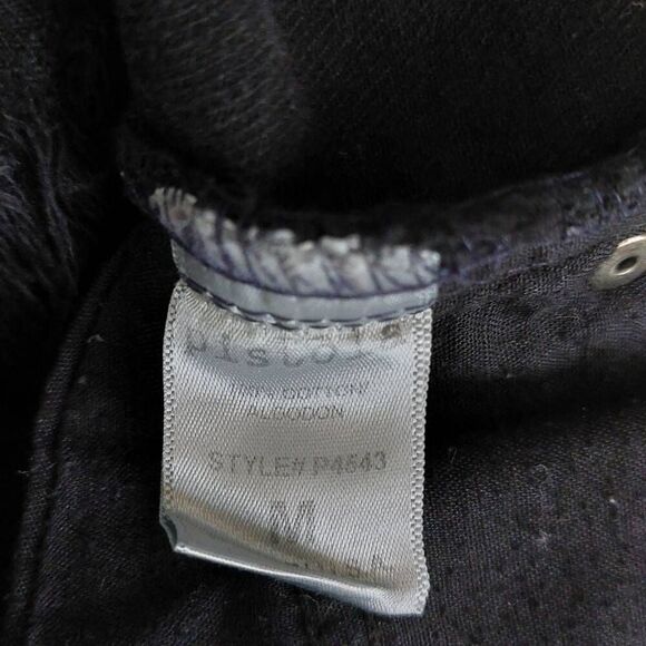 Pistola Destroyed Distressed Frayed Black Short Shorts size Medium - Picture 6 of 7